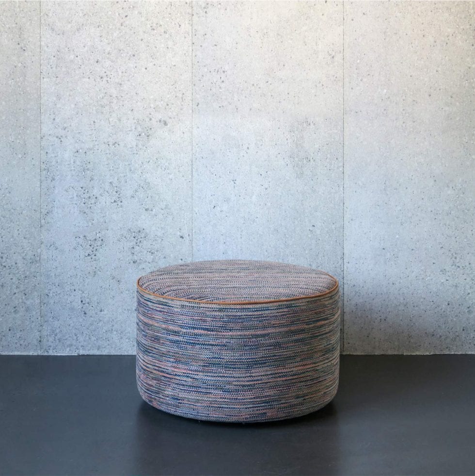 South Africa Green Pink Pouf Scott Evolution21 By Karine Bonjean