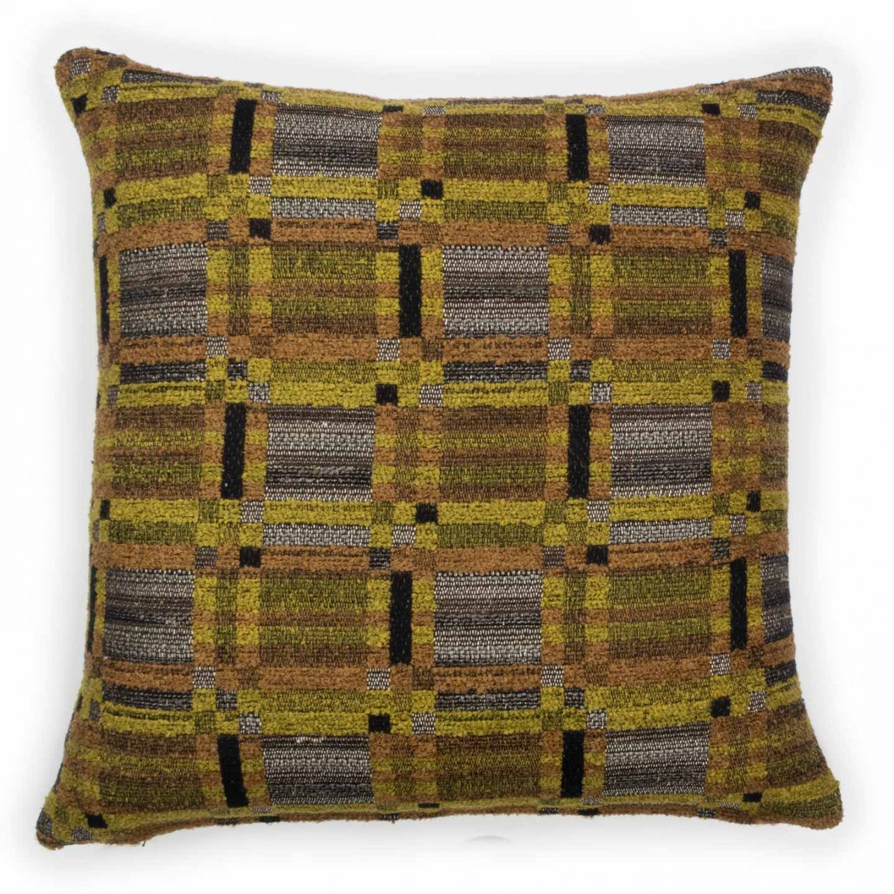 London Square Mos Green Reverse | Cushion - Evolution21 | By Karine Bonjean