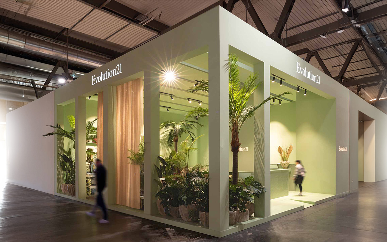 Booth outside